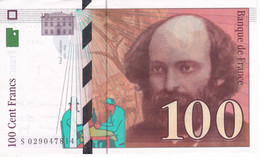 BILLETE DE FRANCIA DE 100 FRANCS DEL AÑO 1997 EN CALIDAD EBC (XF)   (BANKNOTE) CEZANNE - 100 F 1997-1998 ''Cézanne''