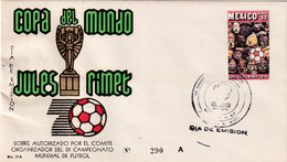 Football Soccer Fussball Calcio FIFA World Cup Mexico Cover 1970 - Copa Del Mondo Jules Rimet - 1970 – Mexico