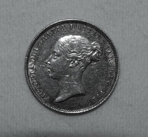 Silber/Silver Großbritannien/Great Britain Victoria Young Head, 1853, 6 Pence Funz/AU - Sonstige & Ohne Zuordnung