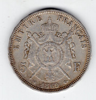 99 - FRANCE - Second Empire - Napoléon III Tête Laurée - 5 Francs 1869 BB - 5 Francs