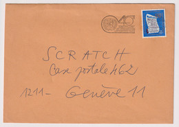 UNS14409 UN Nations Unies Geneve 1985 Cover Bearing Definitive Issue 0.5 F,S, Addressed With Slogan - Brieven En Documenten