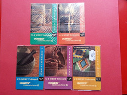 USW US West 5 Cards First Edition Jaunies Not Perfect See Scan Mint In Folder Blister (T0120.5 - Chipkaarten