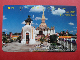 ETL Lao That Luang Stupa Phone Card 500 Units Used (T0120.5 - Laos