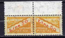 REPUBBLICA DI SAN MARINO 1956 1961 PACCHI POSTALI PARCEL POST LIRE 50 STELLE STARS MNH - Parcel Post Stamps