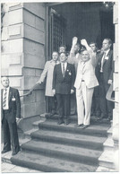 François MITTERAND, Président, Et Claude SAUNIER, Maire De St Brieuc à L'hôtel De Ville Le 7 Octobre 1985 - Evènements