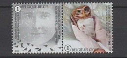 2022 Belgium Fauna Animal Bird Protection Owl Pair MNH - Ungebraucht