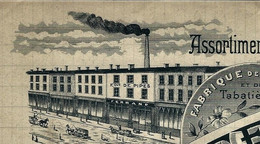 1902 ENTETE B.FERRAND Bourg (Ain) ASSORTIMENT POUR BUREAUX DE TABACS  PIPES TABATIERES Pour Abadie Paris B.E.V.SCANS - 1900 – 1949