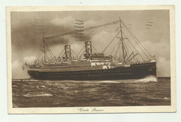 NAVE CONTE ROSSO 1936   VIAGGIATA FP - Steamers