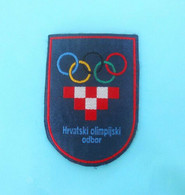 CROATIA NOC Old Rare Official Patch * Olympic Games Olympia Olympiade Olimpische Spiele Giochi Olimpici Juegos Olímpicos - Abbigliamento, Souvenirs & Varie