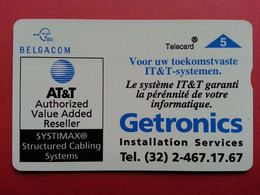 BELGACOM Getronics AT&T IT&T CN : 509L Double Frappe Du N° ?  (T0120.5 - Sans Puce