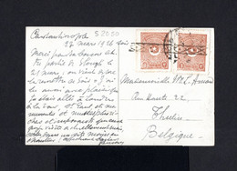 S2050-TURKEY-OLD OTTOMAN POSTCARD CONSTANTINOPLE  To THULIN (belgium) 1926.Carte Postale TURQUIE Postkarte Turkei - Cartas & Documentos
