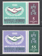 1965  Année De La Coopération Internationale Légendes Françaises  Yv 223-4  * - Nuevos