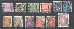 11 Used And 1 Mint Stamp  Overprinted «Buiten Bezit.» To 1© - Nederlands-Indië