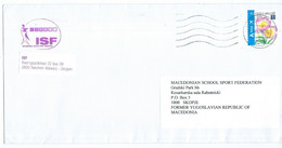 Cover ISF - Belgium - International School Sport Federation - Canceled 2009,stamp Flowers 2009 - Briefe U. Dokumente