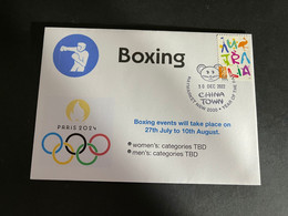 (2 N 24 A) 2024 France - Paris Olympic Games (28-12-2022) Sport / Boxing - Sommer 2024: Paris