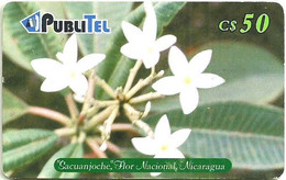 NICARAGUA 50 C FLOWER FLORA  CHIP  READ DESCRIPTION !!!! - Nicaragua