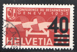 1937  Coférence Du Désarmement  40 Rp Sur 20 Rp Oblitéré Zum F 25 - Usati