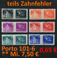 Rumänien 1957 - Romina 1957 - Roumenie 1957 - Rominia 1957 - Michel Porto 101-106 - ** Mnh Neuf Postfris - - Port Dû (Taxe)