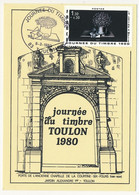 FRANCE - Carte Locale - Journée Du Timbre 1980 - La Lettre à Elise - 83 TOULON - 8/3/1980 - 1980-1989