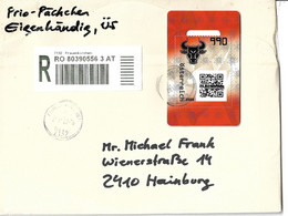 4131a: Heimatbeleg 7132 Frauenkirchen, Crypto- Stamp O, Registered Letter (mit Extras Lt. Scan) - Neusiedlerseeorte