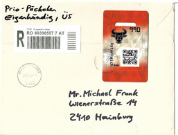 4131b: Heimatbeleg 7132 Frauenkirchen, Crypto- Stamp O, Registered Letter (mit Extras Lt. Scan) - Brieven En Documenten