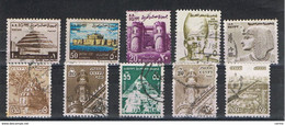 EGYPT:  1970/79  LOT  10  USED  STAMPS  -  YV/TELL. 814//1092 - Usati