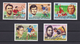 CONGO 1978 TIMBRE N°486/90 NEUF** FOOTBALL - Neufs