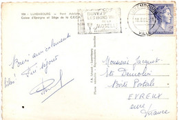 Buvez Les Bons Vins De La Moselle - Luxembourg Ville 1962 - Flamme Vin Alcool - Lettres & Documents