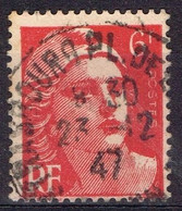 FR VAR 78 - FRANCE N° 721 A Obl. Marianne De Gandon Variété Légendes Défectueuses - Used Stamps