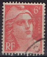 FR VAR 80 - FRANCE N° 721 A Obl. Marianne De Gandon Variété Rose Pâle - Used Stamps