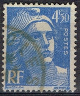 FR VAR 80 - FRANCE N° 718 A Obl. Marianne De Gandon Variété Impression Défectueuse - Used Stamps
