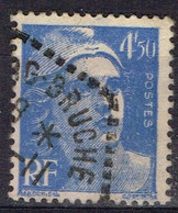 FR VAR 80 - FRANCE N° 718 A Obl. Marianne De Gandon Variété Chiffres Défectueux - Used Stamps