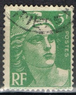 FR VAR 81 - FRANCE N° 719 Obl. Marianne De Gandon Variété Impression Oscillée - Gebraucht