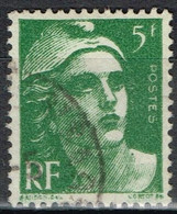 FR VAR 81 - FRANCE N° 719 Obl. Marianne De Gandon Variété Impression Défectueuse - Used Stamps