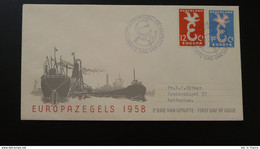 FDC Europa 1958 Pays Bas Netherlands - 1958