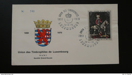 Lettre Union Des Timbrophiles Affr. Timbre Joseph Kutter Luxembourg 1970 - Storia Postale