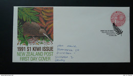 FDC Kiwi Nouvelle Zelande New Zealand 1991 - Kiwi's