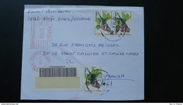 Lettre Recommandée Registered Cover Oiseau Bird Kesan Turquie Turkey 2006 - Afstempelingen & Vlagstempels