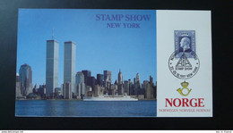 Carte Souvenir Card Expo New York Stamp Show Norvege Norway 1987 - Cartes-maximum (CM)