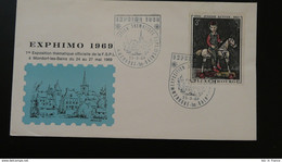 Lettre Exphimo 1969 Affr. Timbre Joseph Kutter Luxembourg 1969 - Briefe U. Dokumente