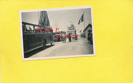 Photo Ancienne Frontière COL Du Petit St Bernard -  Autocar  Découvrable Ste MONTJOIE Mont Blanc - Autobus - Camions