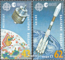 Bulgarien 3901-3902 (kompl.Ausg.) Postfrisch 1991 Europäische Weltraumfahrt - Ungebraucht