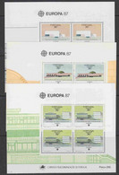 ZIBELINE EUROPA CEPT  1987 XX MNH PORTUGAL MADEIRA ACORES MADERE - Vrac (max 999 Timbres)