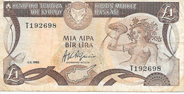 CHYPRE - 1 Lire - 1/11/1985 - (50) - Cipro