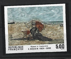 Superbe Timbre 2474 Eugène Boudin Non Dentelé 1987 Neuf X TTB - 1981-1990