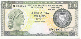 CHYPRE - 10 Lire - 1/10/1990 - (55) - Chipre