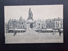 CP BELGIQUE BELGIE (V1503) BRUGES (2 Vues) Grand Place Et Statue De Breydel Et De Coninck - Leopoldsburg (Camp De Beverloo)