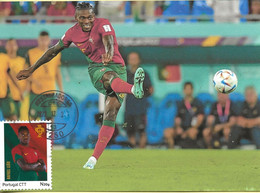 CARTE MAXIMUM- CARTOLINA MAXIMA- MAXIMUM CARD- MAXIMUM KARTE - PORTUGAL - FOOTBALL - QATAR 2022 - RAFAEL LEÃO - 2022 – Qatar