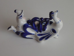 Vintage Firebird Gzhel Porcelaine, Porcelaine Russe, Gzhel Porcelaine Céramique, Décor De Maison, Décorative Porcelaine - Ghezel (RUS)