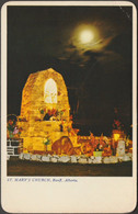 Shrine, St Mary's Church, Banff, Alberta, 1959 - Evergreen Press Postcard - Banff